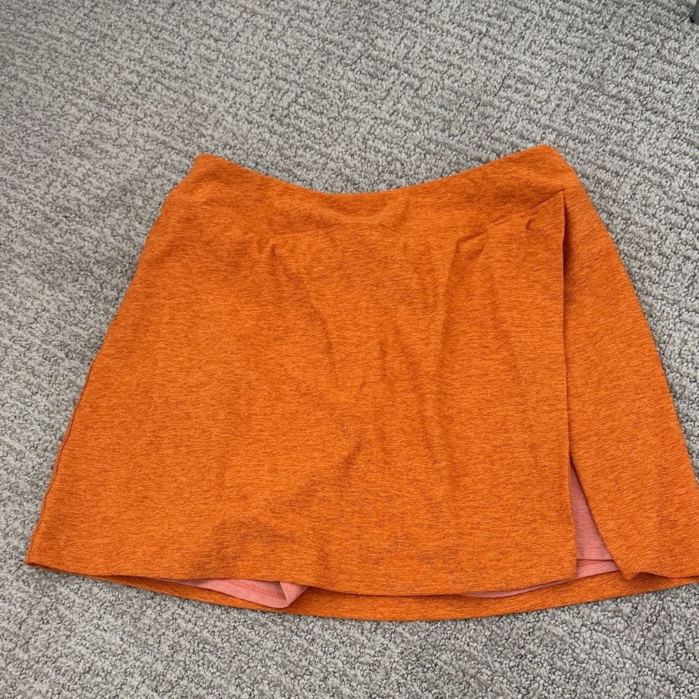 Orange heather outdoor voices skort